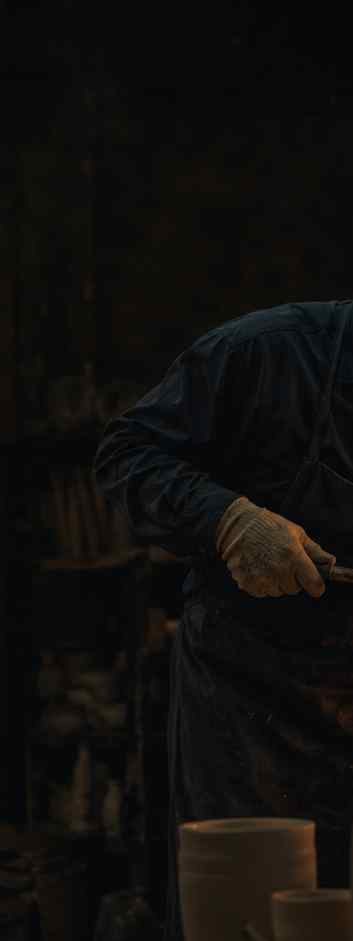 Ceramic artisan at the wheel